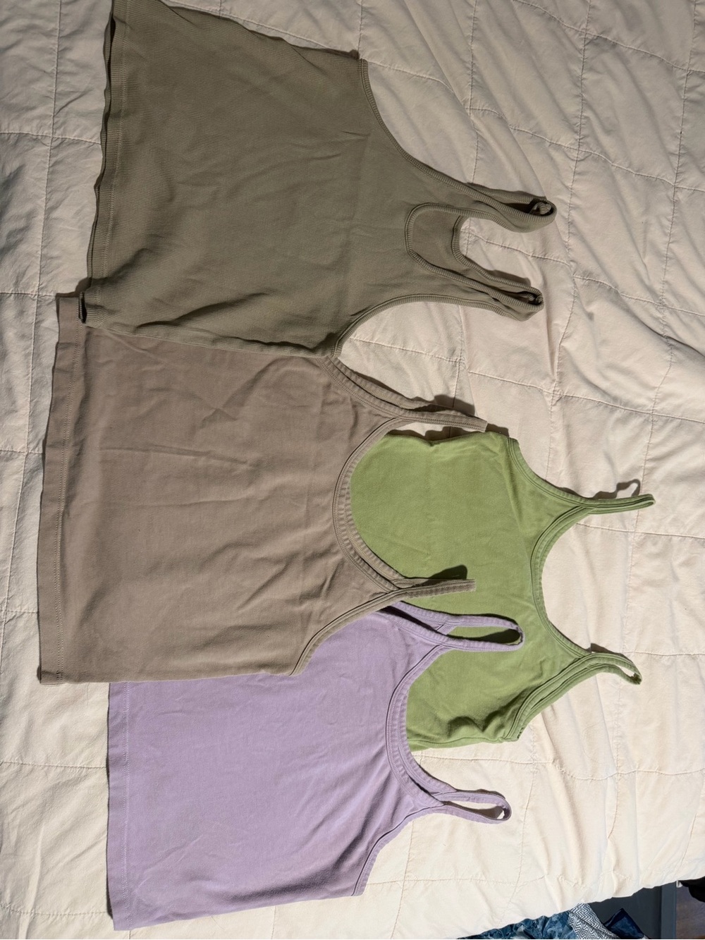 ARQ Women's Tank Tops in Olive, Sage, Taupe, Lavender - Picture 5 of 5